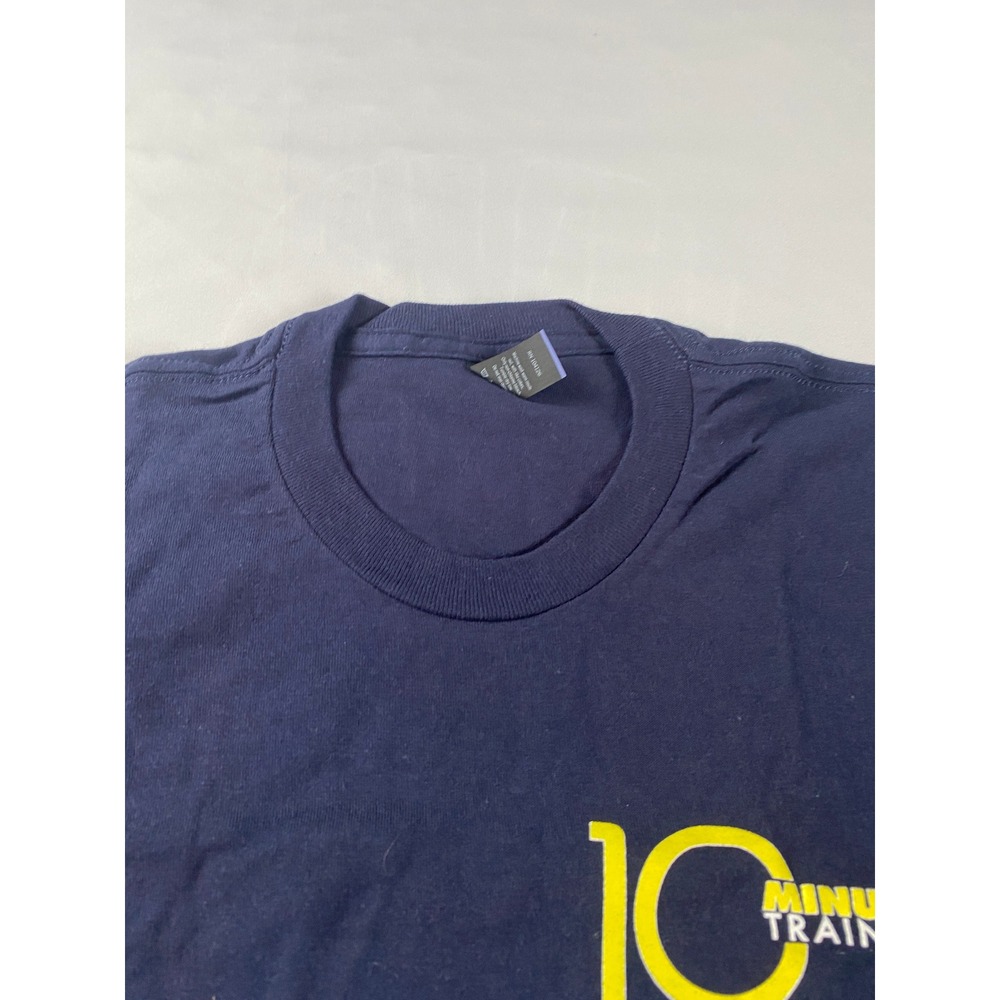 Tultex 10 Minute Trainer T-Shirt Mens Large Navy No More Excuses Graphic - Picture 6 of 9